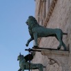 Lion and griffin
